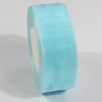 10 Yards Sheer Chiffon Organza Ribbon - Satin Gift Wrapping Ribbon for Wedding Bouquets, Party Decor & DIY Crafts
