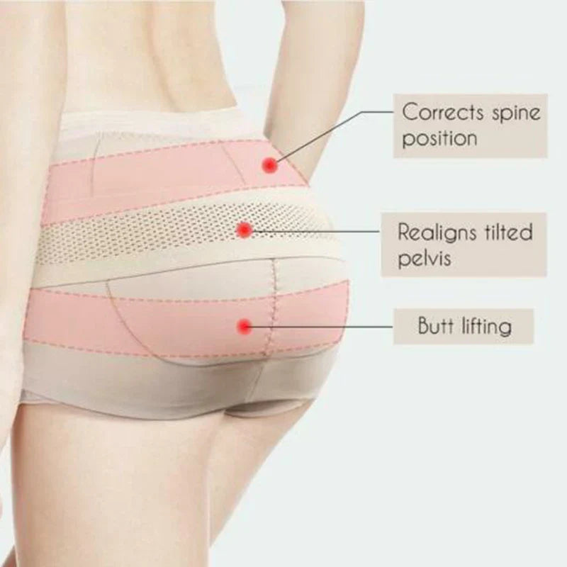 Adjustable Pelvic Pad & Body Shaper Girdle — Hip-Up Posture Correcting Belt, Butt Lifter, Abdomen Support & Maternity Pelvic Belt