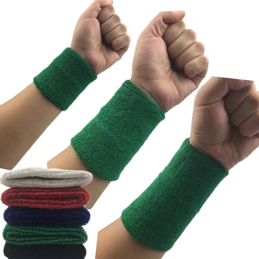 Sports Wrist Sweatband - Tennis, Volleyball & Gym Wrist Brace Support Towel Bracelet Protector