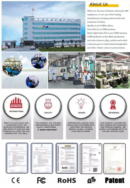 2-Pin US/EU to C7 C8 Power Extension Cable – Figure 8 LED Light & Laptop Cord for PS4, 0.6M/1.5M