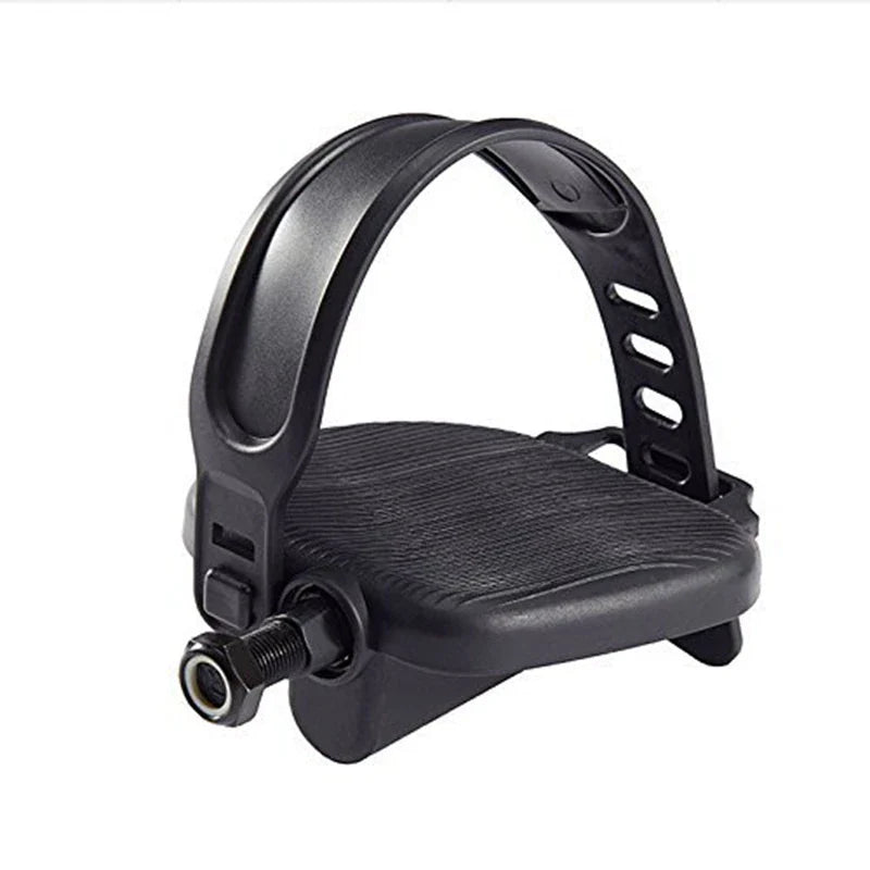 New Exercise Bike Pedals – Widened Bicycle Pedals with Pedal Straps for Stationary Cycle, Home Fitness
