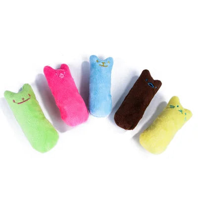 Catnip Teeth Grinding Toy - Funny Interactive Plush Chew Toy With Mint Flavor For Cats And Kittens