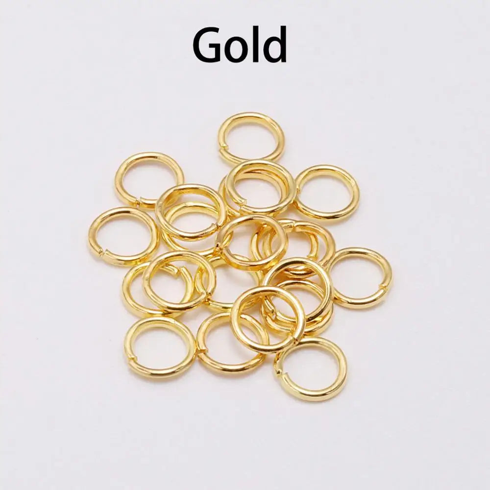 DIY Jewelry Jump Rings - 50-200pcs Split Ring Connectors 3-20mm for Handmade Accessories and Craft Making Supplies