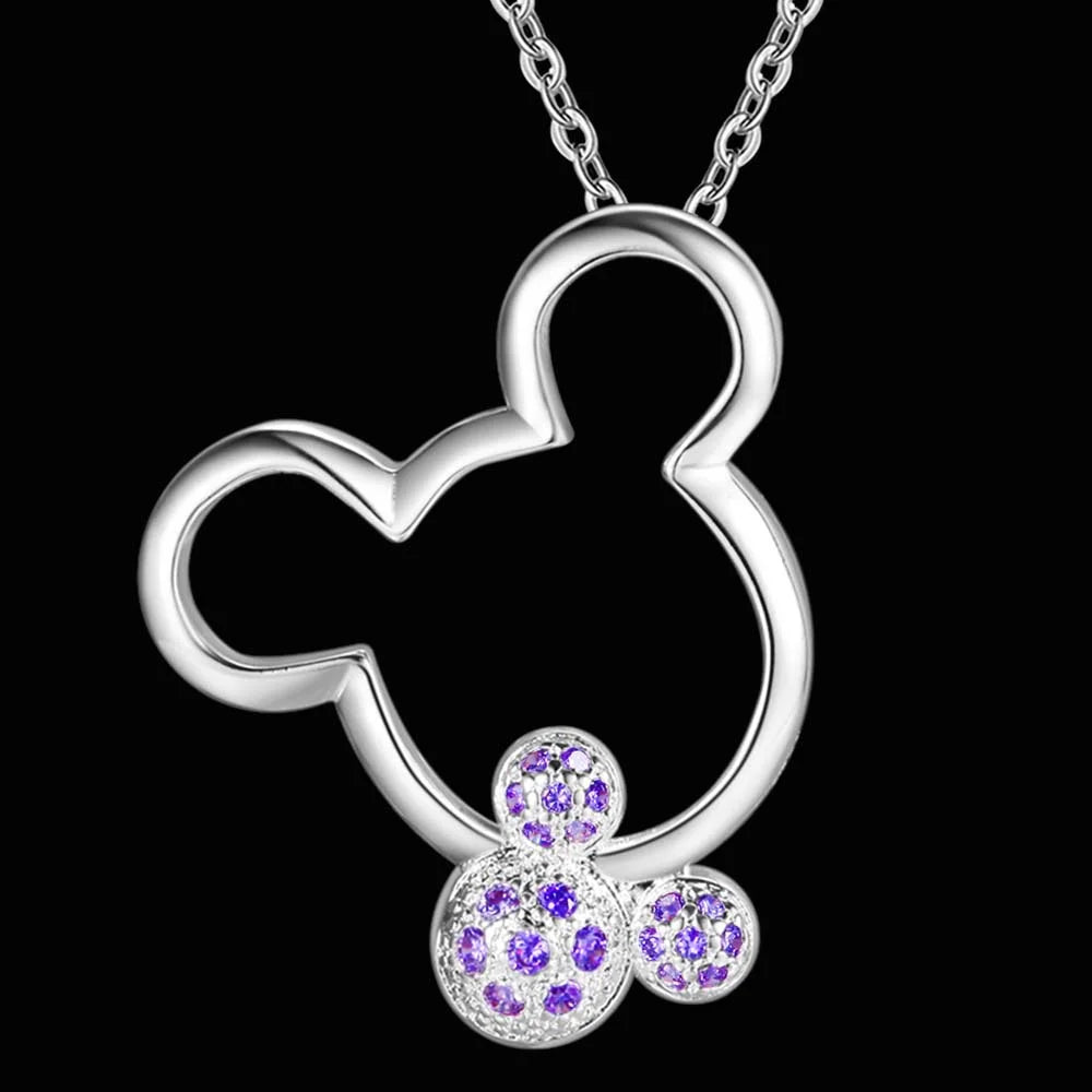 925 Sterling Silver Zircon Pendant Necklace - Elegant Women’s Jewelry Gift For Student Girlfriend And Wedding