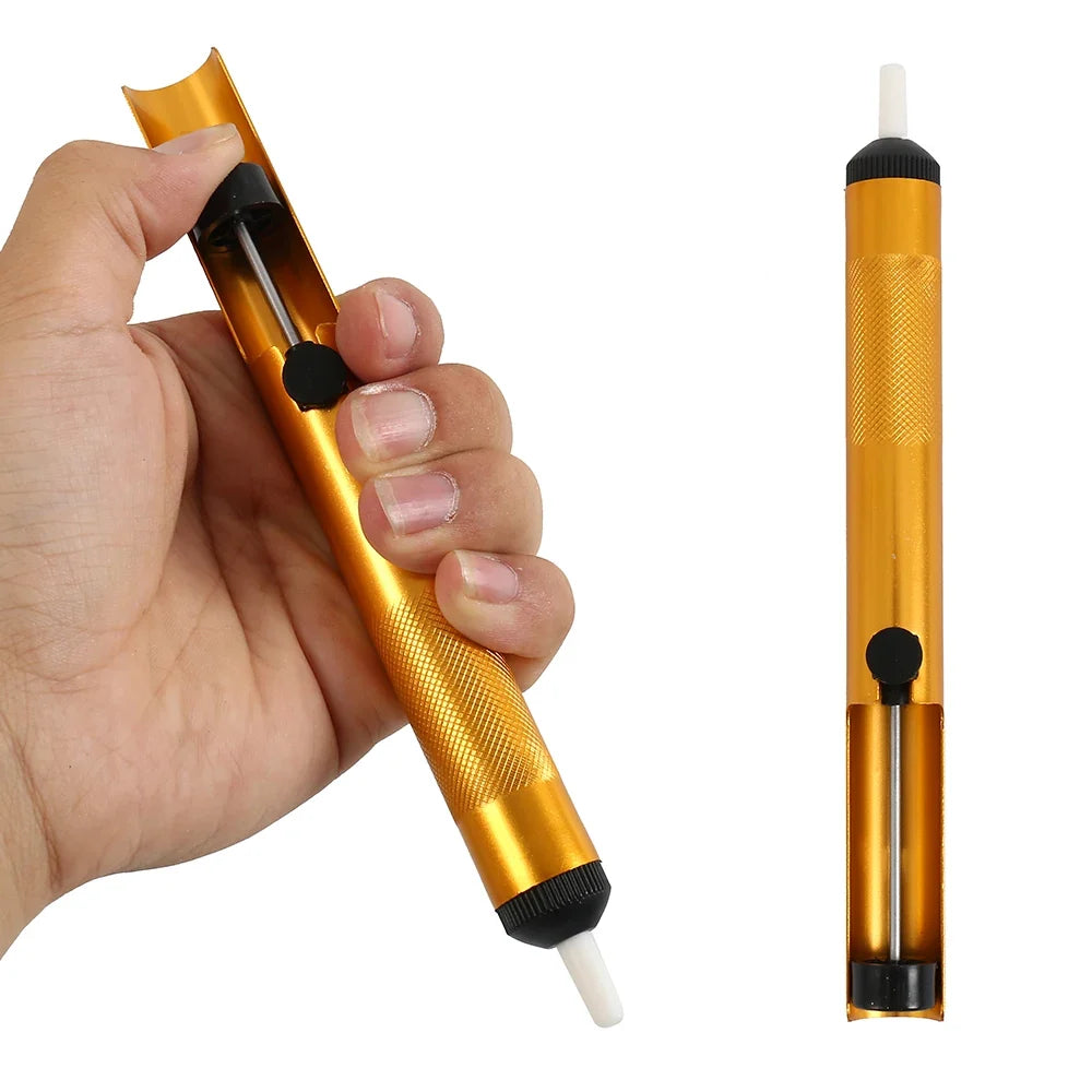 JCD Desoldering Pump - Aluminum Vacuum Solder Sucker Tool for Solder Removal and Electronics Repair