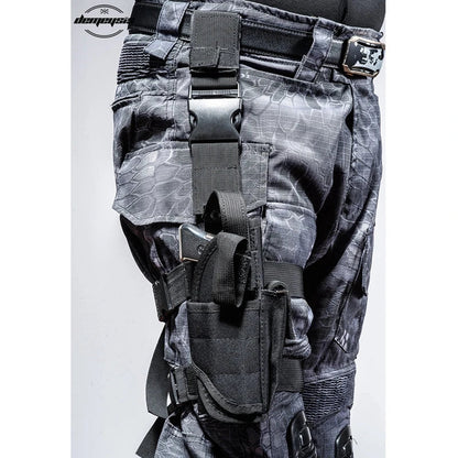 Universal Drop Leg Gun Holster - Right-Handed Tactical Thigh Pistol Bag & Pouch for All Handguns