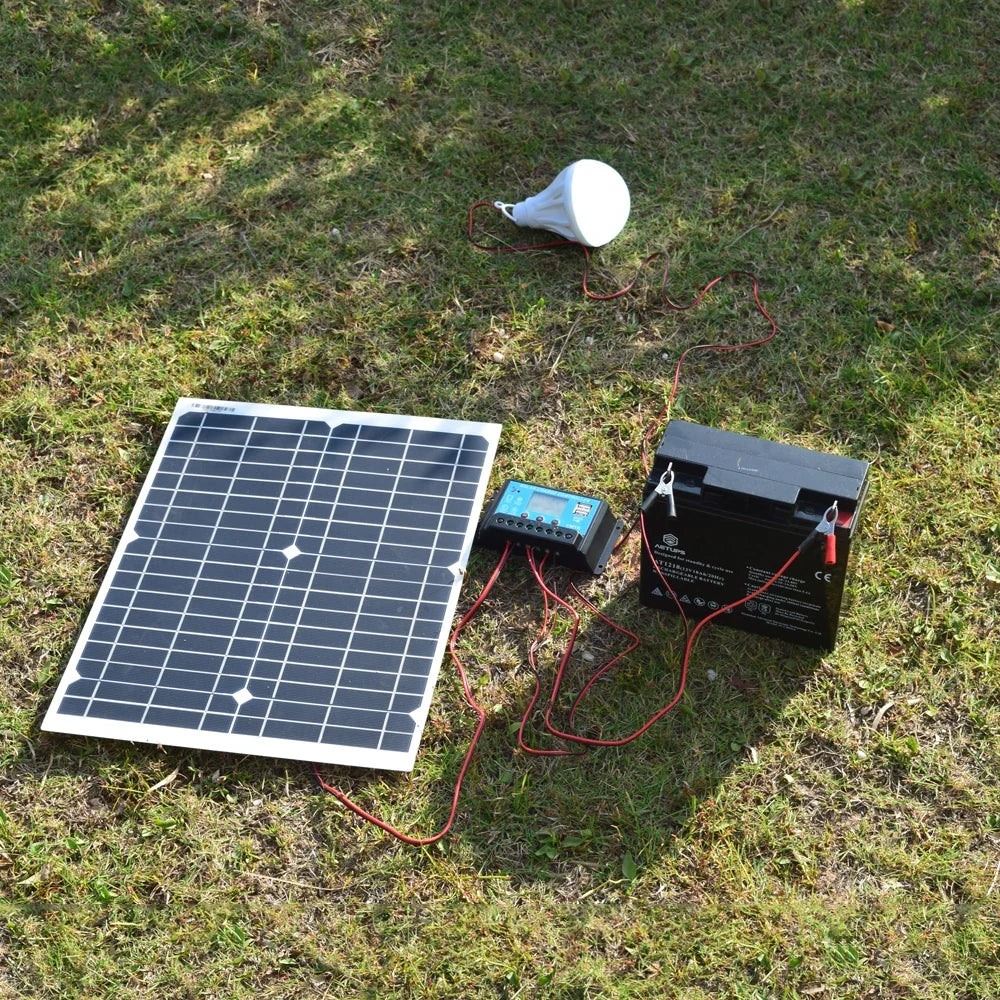 Boguang 20W 18V Flexible Solar Panel - Portable Solar Charger for RV, Boat, Car & 12V Battery