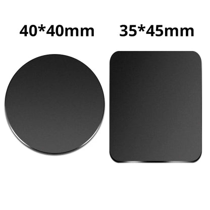 Universal Magnetic Phone Mount Metal Plate - Iron Sheet Sticker for Car Phone Holder Stand