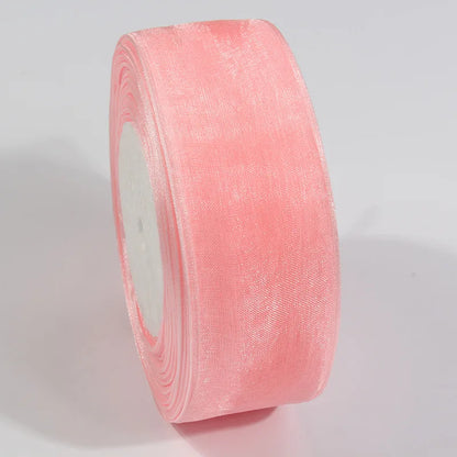 10 Yards Sheer Chiffon Organza Ribbon - Satin Gift Wrapping Ribbon for Wedding Bouquets, Party Decor & DIY Crafts