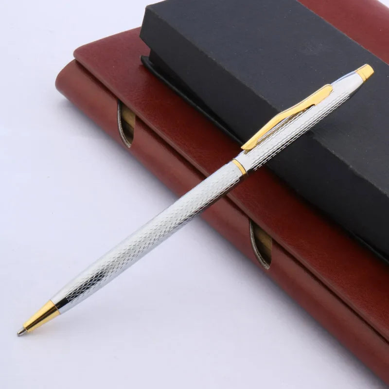 Luxury Twist Wave Metal Ballpoint Pen – High-Quality Drawing & Writing Pen for Office and School