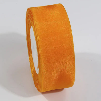 10 Yards Sheer Chiffon Organza Ribbon - Satin Gift Wrapping Ribbon for Wedding Bouquets, Party Decor & DIY Crafts