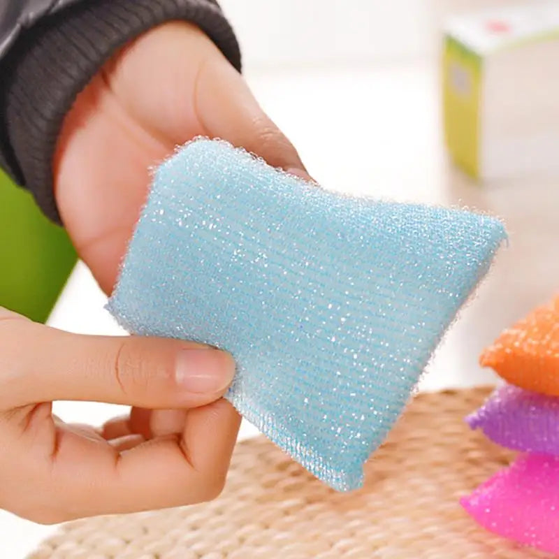 4Pcs Nonstick Kitchen Cleaning Pads - Oil Absorbing Scouring Cloths Sponge Towels for Dish Washing, Bowls & Cookware