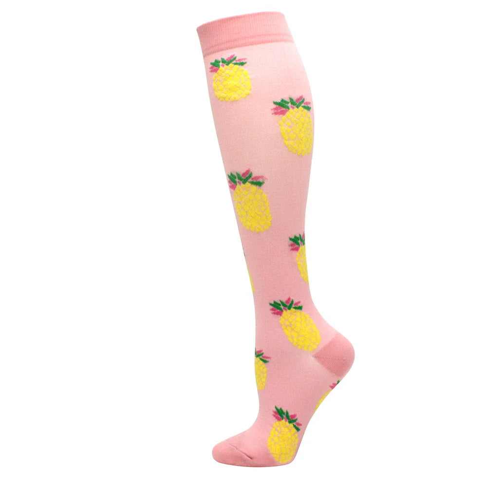 Compression Support Socks for Men & Women – Running Nursing Stockings for Edema, Varicose Veins & Blood Circulation Sports Wear