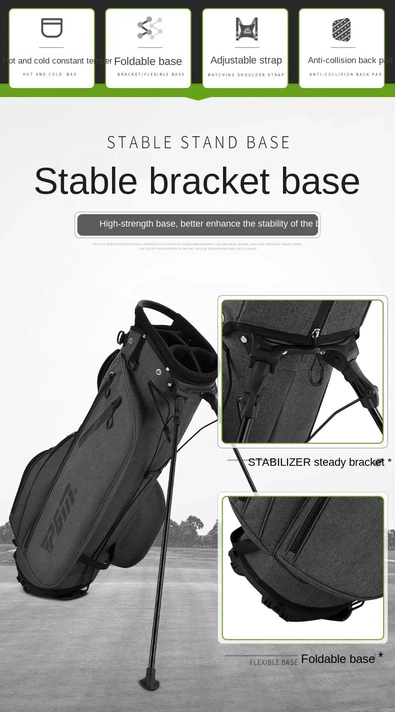 PGM Men's Ultra Lightweight Stable Golf Holder Bag QB092