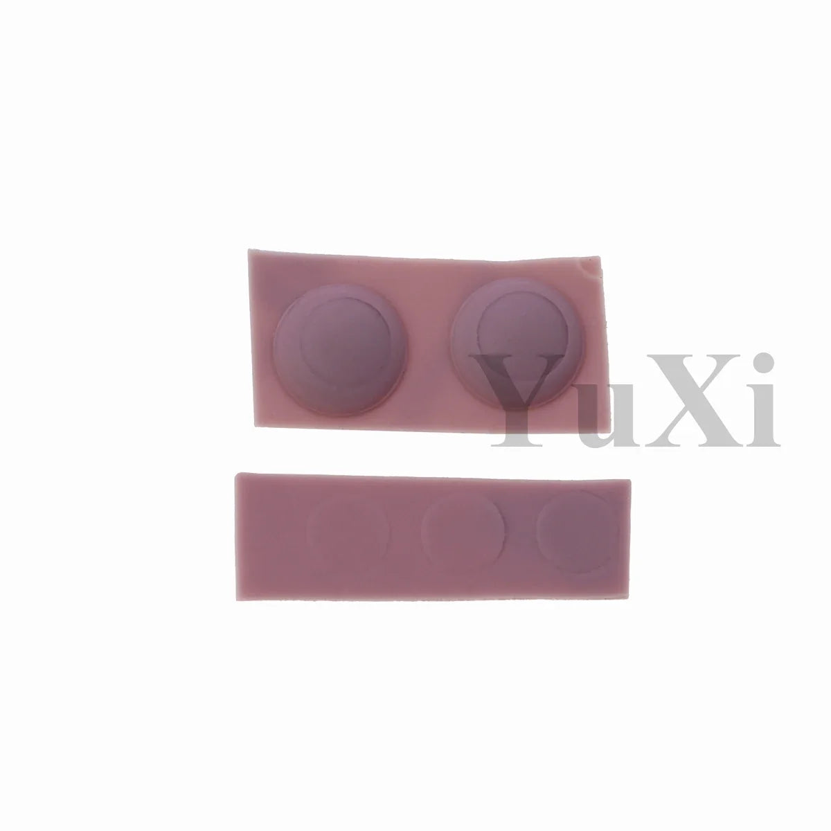YuXi GBA SP Replacement Kit - Screw Covers & Luminous Dust Plug Rubber Set for Gameboy Advance SP