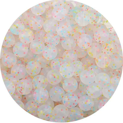 LOFCA Silicone Teething Beads - 20pcs 15mm Round Baby Chew Beads for DIY Teether Toys Infant Accessories