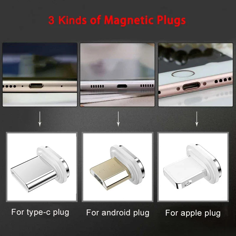 10th Gen Magnetic Charging Adapter - Fast Charge Plug for iPhone, Samsung, Huawei & Xiaomi Devices