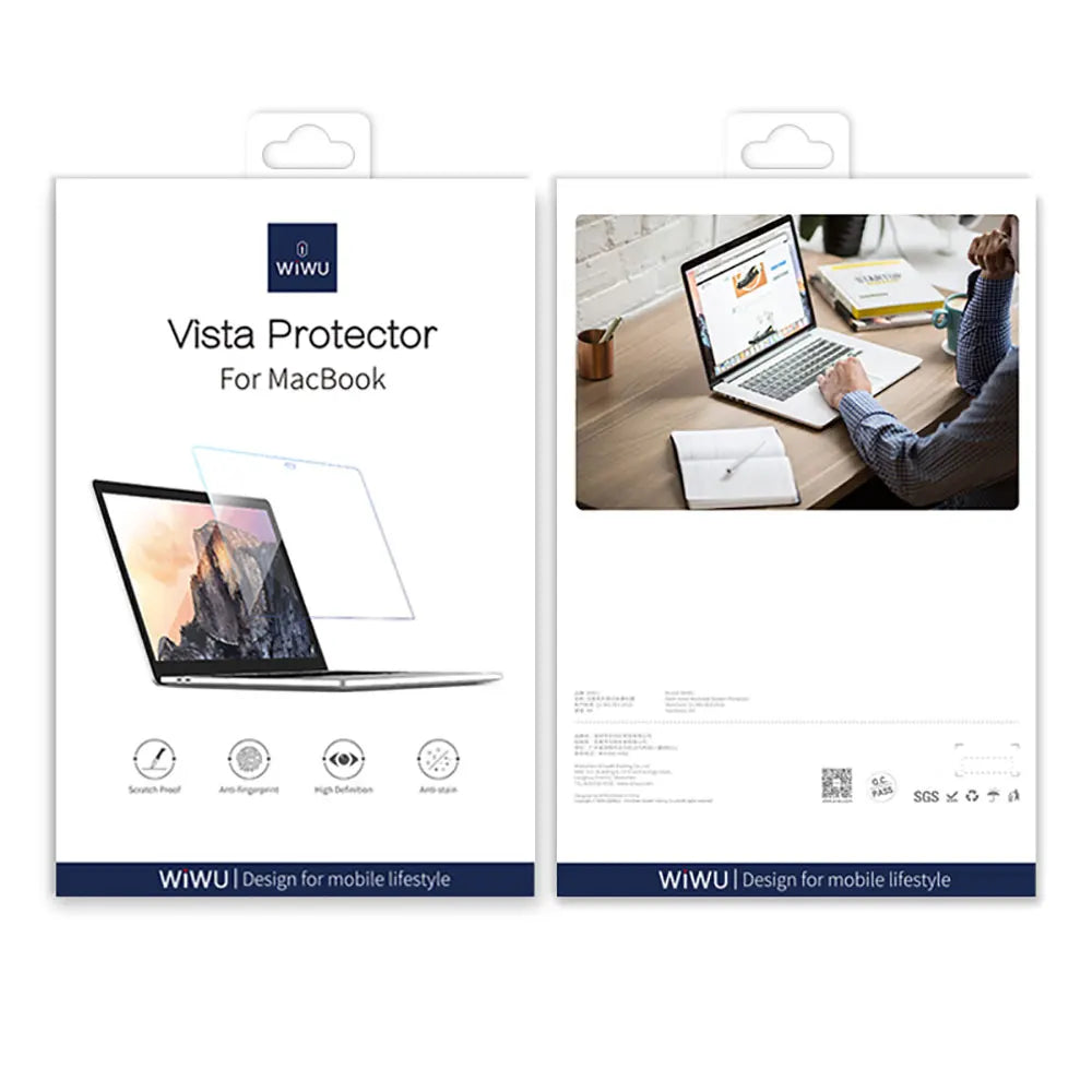 WIWU HD Screen Protector for MacBook Air – Clear Film for 13.6", 14.2", 15.3", & 16.2" Models A3114, A2941, A2681, A3113, A2289, A3403