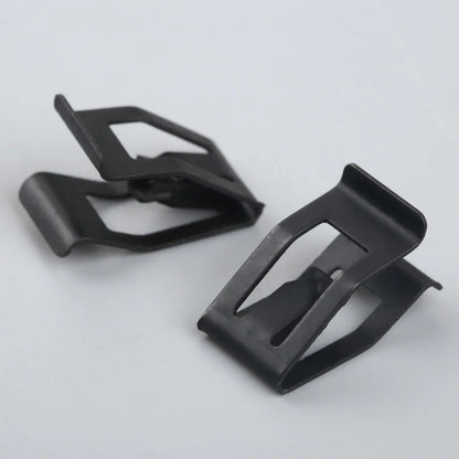 10Pcs Car Dashboard Trim Metal Retainer Clips – Black Fasteners for Ford, Mazda, Audi, Toyota Console Door Fitment