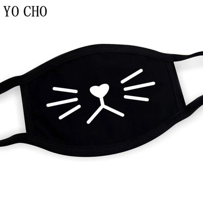 YO CHO Unisex Cotton Dust Mouth Mask – Anime Cartoon Respirator, Warm Mouth Muffle, Perfect Birthday Party Gift
