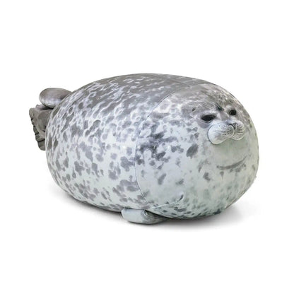 Angry Blob Seal Pillow – Chubby 3D Sea Lion Plush Stuffed Toy & Sleeping Throw Pillow for Kids & Girls