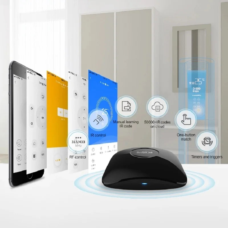 Broadlink RM4 Pro IR & RF Universal Remote – WiFi Smart Home Automation with Alexa & Google Home
