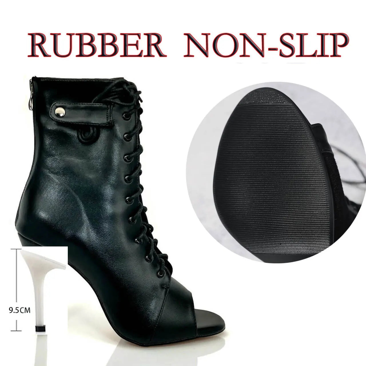 Women’s Latin Dance Stiletto Heels - Sexy High Heel Ballroom Party Dance Shoes