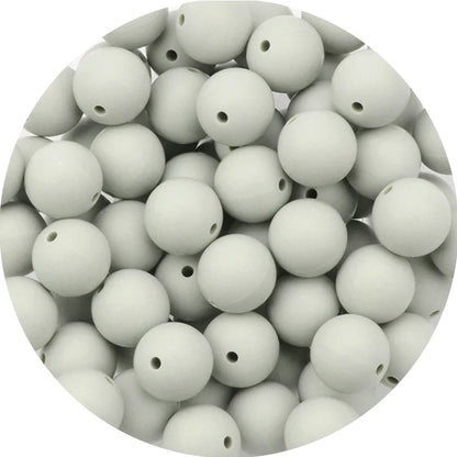 LOFCA Silicone Teething Beads - 20pcs 15mm Round Baby Chew Beads for DIY Teether Toys Infant Accessories