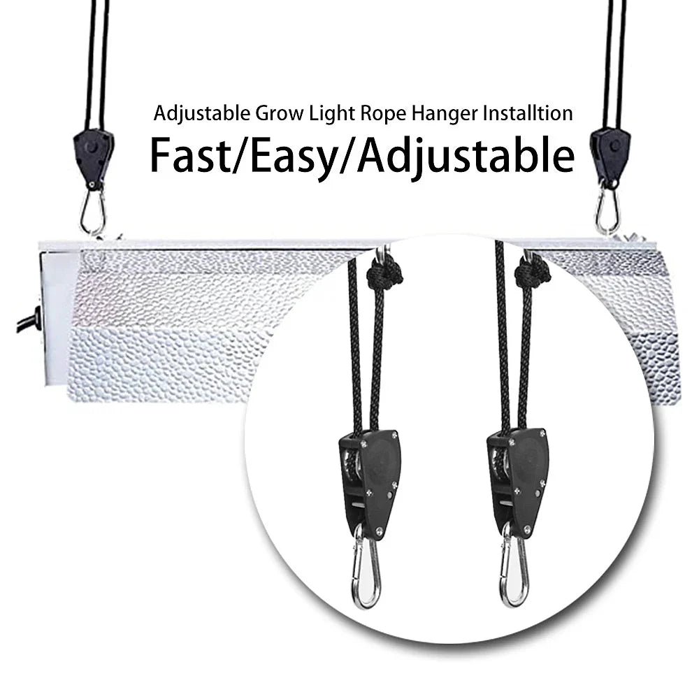 Heavy Duty Adjustable Rope Hanger - Pulley Ratchets for Kayak and Canoe Boat Bow Stern Rope Lock - Tie Down Straps (8pcs/4pcs/2pcs)