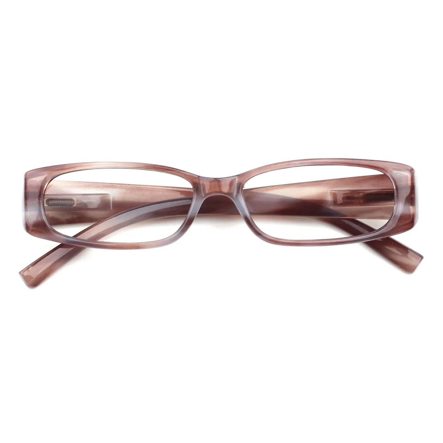 Stylish Small Frame Reading Glasses - Spring Hinge Readers for Men & Women in 6 Color Options