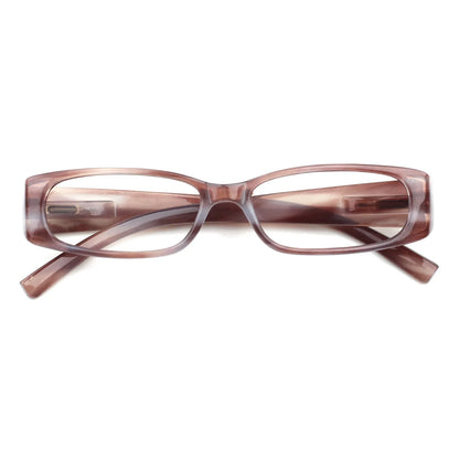 Stylish Small Frame Reading Glasses - Spring Hinge Readers for Men & Women in 6 Color Options