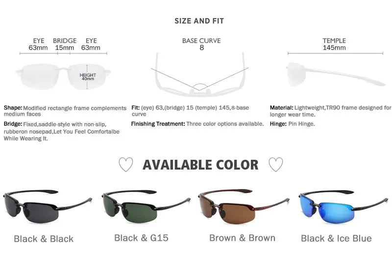 MAXJULI Bifocal Sunglasses for Men & Women - Ultra Lightweight TR90 Frame, UV Protection & Sun Reading Glasses (8001)