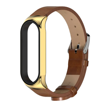 Leather Strap for Xiaomi Mi Band - Stylish Replacement Wristband for Mi Band 10/9/8/7/6/5 Mijobs Design
