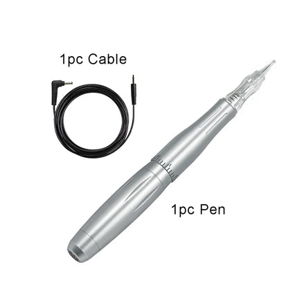 BMX Permanent Makeup Tattoo Pen - Professional Digital Dermograph Machine Set with Cartridges for Eyebrow & Lip Tattoo