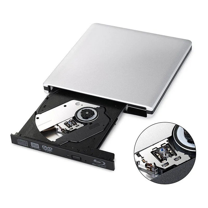 UHD 4K Blu-Ray Burner – USB 3.0 External DVD Drive, BD-RE/ROM 3D Blu-Ray Player & Recorder for Windows/Mac