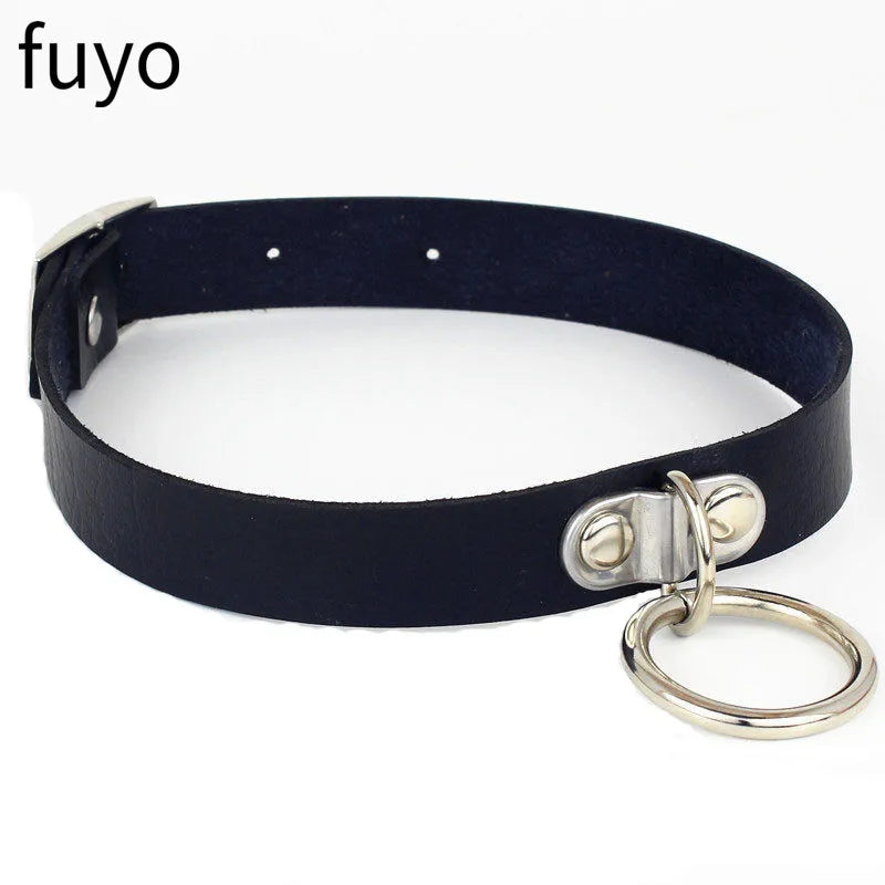 New Spike Choker Necklace – Punk Faux Leather Collar with Big Rivets, Studded Goth Style for Women & Men