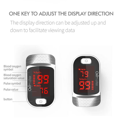 KIUZOU Finger Pulse Oximeter – SPO2, PR, PI, RR Blood Oxygen Saturation & Heart Rate Monitor, OLED Display