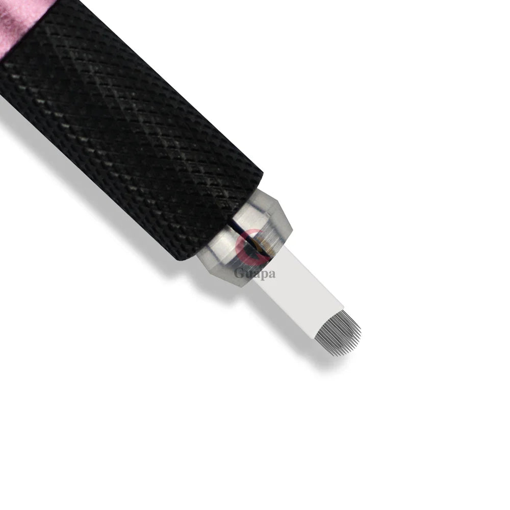 White Microblading Needles – 9/11/12/14/18/21 for Permanent Makeup, Eyebrow Tattoo & Embroidery Pen Supplies