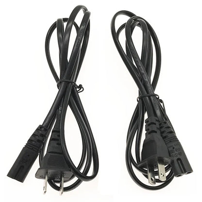 2-Pin US/EU to C7 C8 Power Extension Cable – Figure 8 LED Light & Laptop Cord for PS4, 0.6M/1.5M