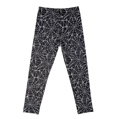 Kids Girls Cartoon Print Leggings – Soft Milk Silk Casual Stretch Sports Pants for Baby Girls Comfortable Trousers 4–12Y