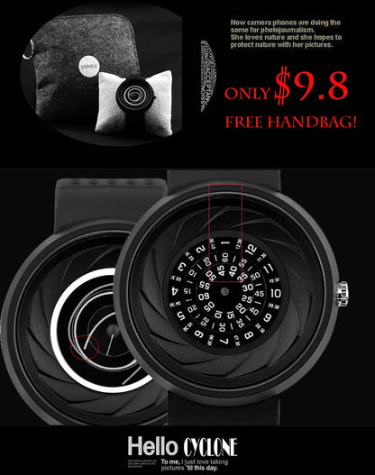 2023 Enmex Men’s Creative Industrial Quartz Watch — Digital Design Light Sports Fashion Wristwatch