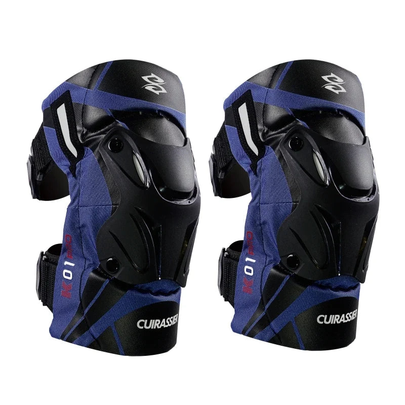 Cuirassier Motorcycle Knee Pads - Reflective Motocross MX Protective Guards Racing Leg Protection Gear