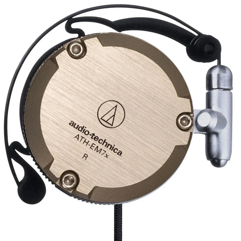Audio-Technica ATH-EM7X Wired Sport Ear Hook Earphones with Heavy Bass for Android & iPhone