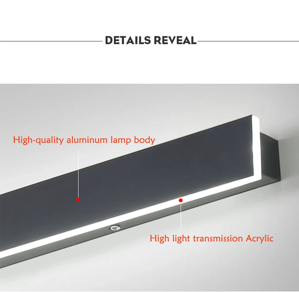 LED Outdoor Wall Light – Modern Waterproof IP65 Porch & Patio Lamp, Rainproof Exterior Wall Sconce for Garage & Garden