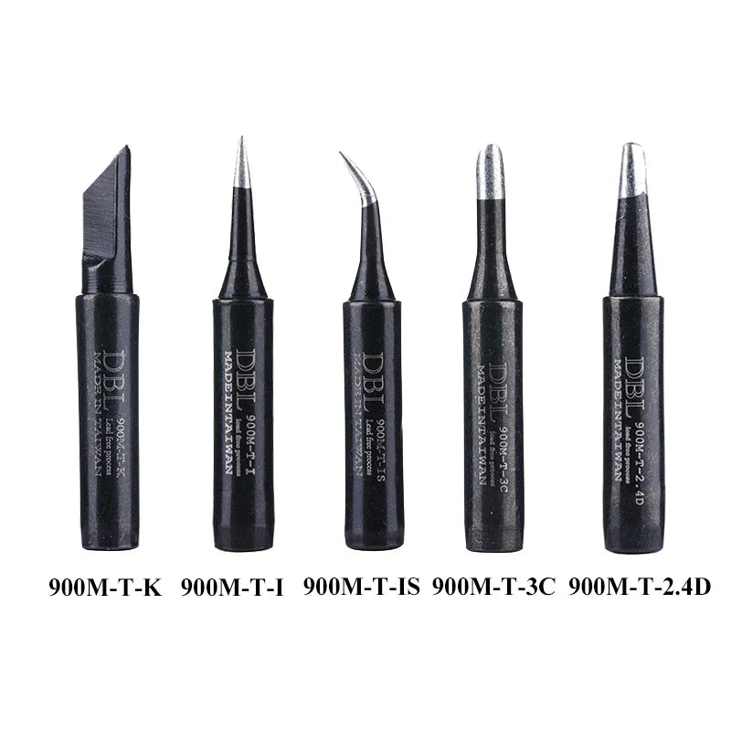 5PCS Lead-Free Soldering Iron Tips - 900M Series Replacement Tips for Welding & Solder Stations