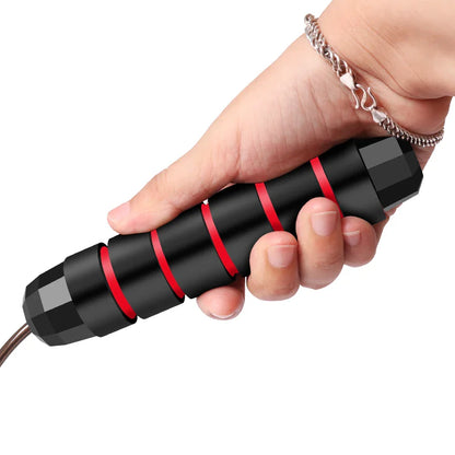 Rapid Speed Jump Rope: Steel Wire Skipping Rope for Exercise - Adjustable Fitness Workout Training Home Sport Equipment