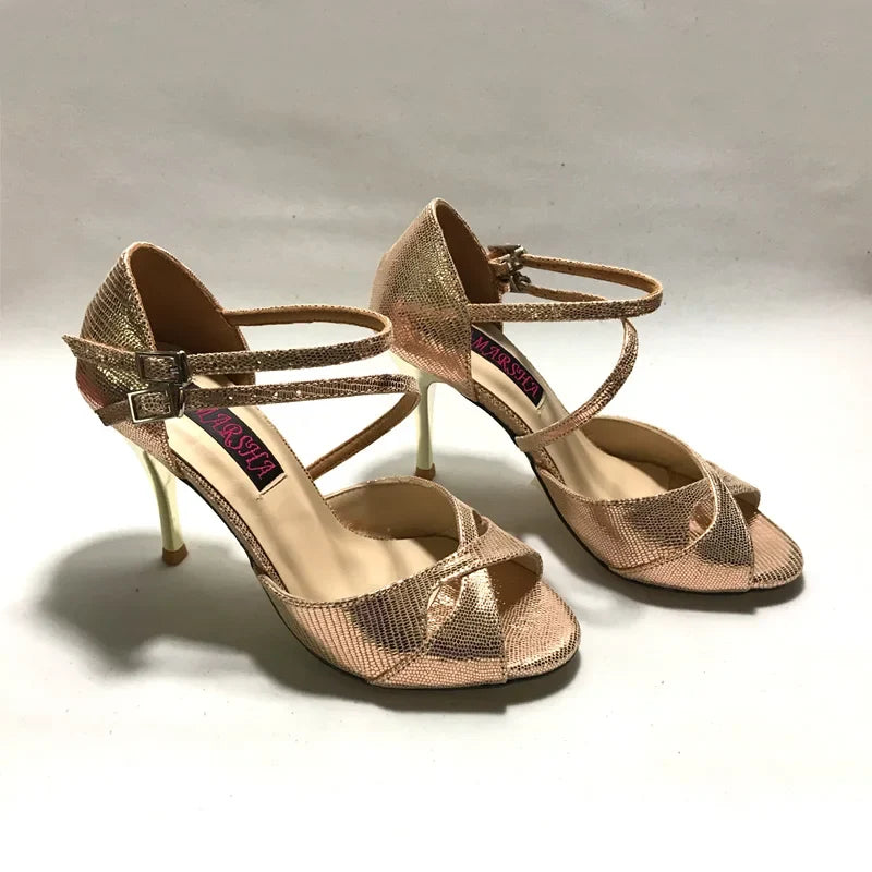Argentina Tango Dance Shoes - Leather Sole Party & Wedding Shoes T6226C-LGL