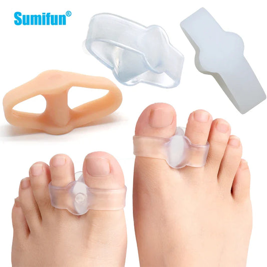 3 Types Soft Silicone Toe Separators – Elastic Hallux Valgus Corrector, Bunion Relief Spacers & Orthopedic Foot Care Protectors