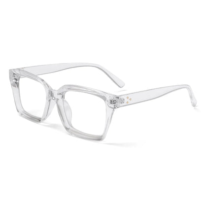 Fashion Square Reading Glasses for Men & Women – Large Frame High-Definition Presbyopia Eyewear, Diopter +1.0 to +4.0