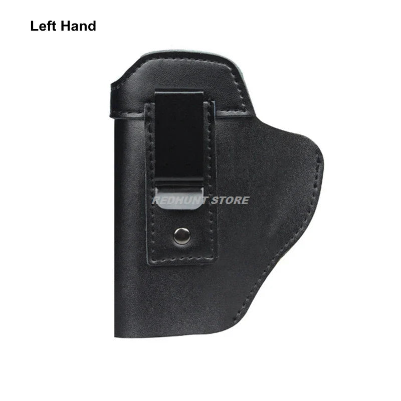 Tactical Leather Holster – IWB Concealed Carry Airsoft Gun Holster for Glock 17/19/43, Sig P365, PX4 & M9 9mm Hunting Accessory